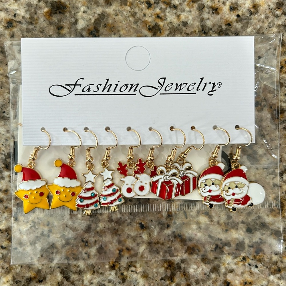 Holiday Earrings - 5 Pairs